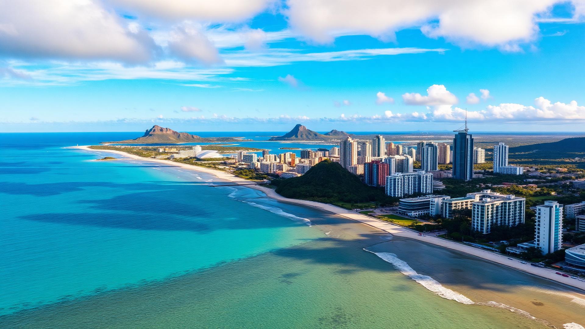 Mauritius coastline